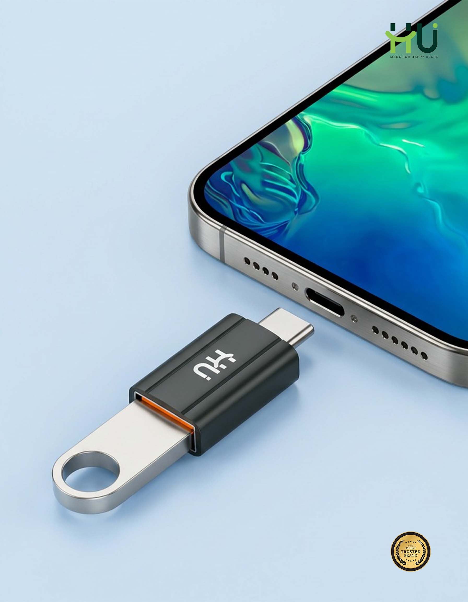 Magnetic USB-C Extension Adapter with OTG Support