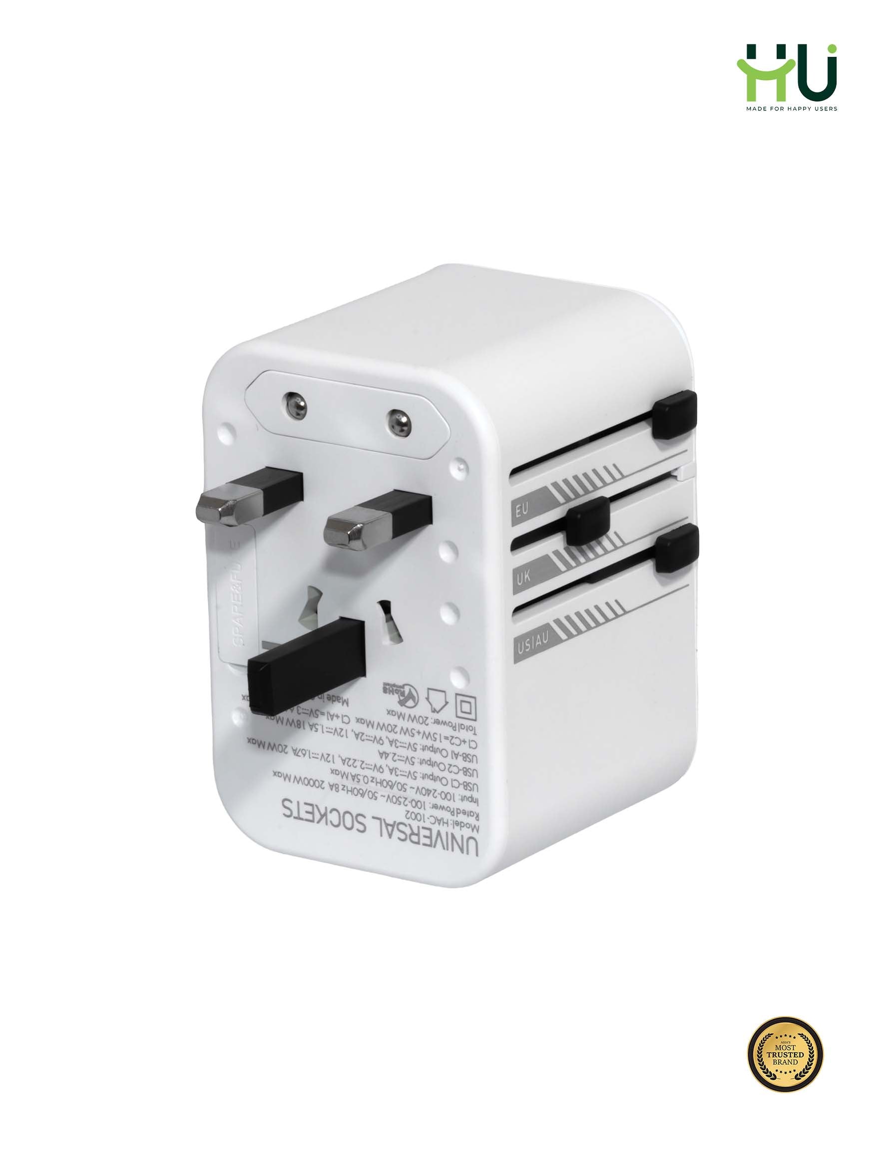 20W Universal Travel Adapter