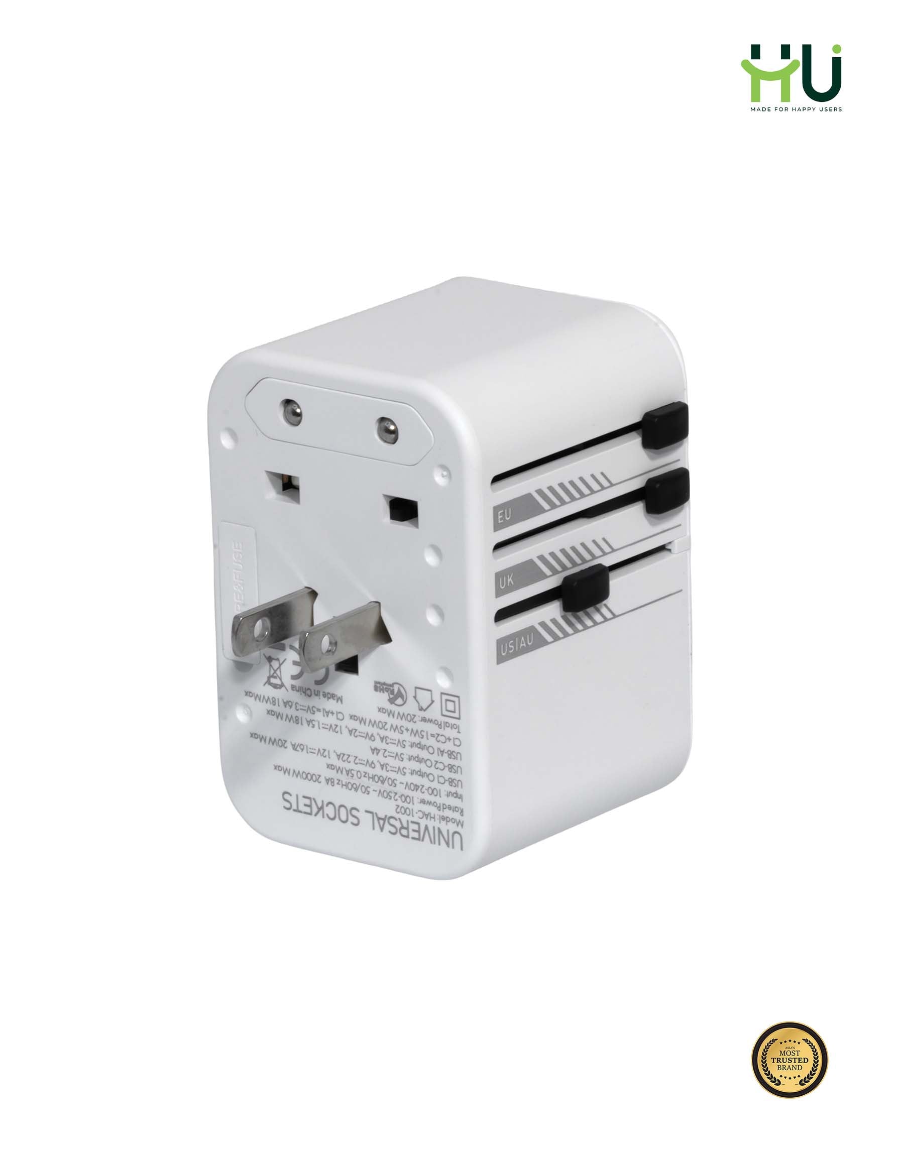 20W Universal Travel Adapter