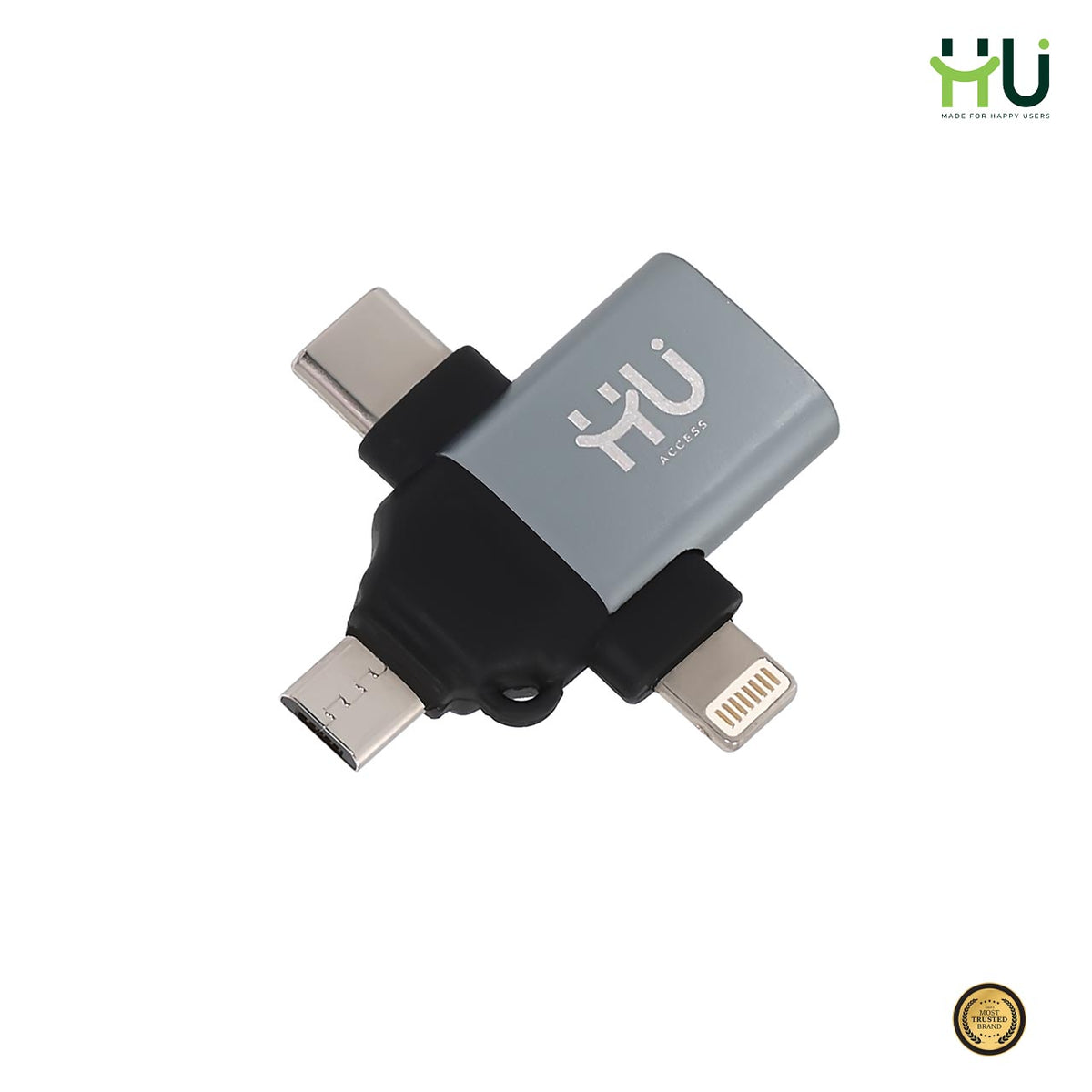 HU 3-in-1 OTG USB Adapter