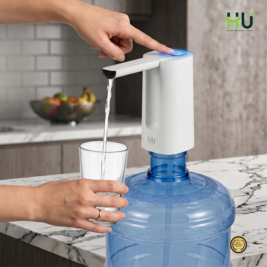 USB Rechargeable Water Dispenser Pump-White