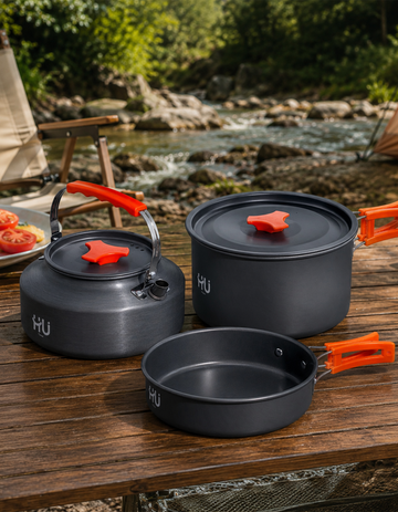Aluminum Camping Cookware Set