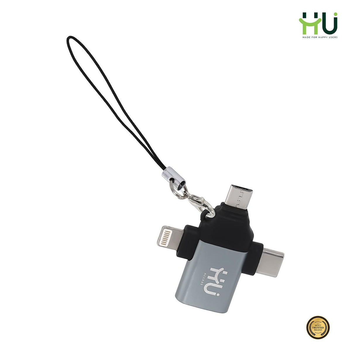 HU 3-in-1 OTG USB Adapter