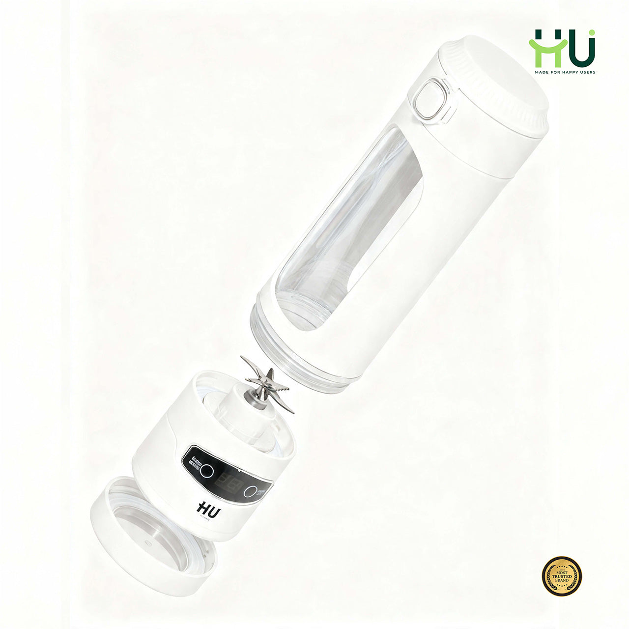 Rechargeable Portable Smoothie Blender(600ml)-White