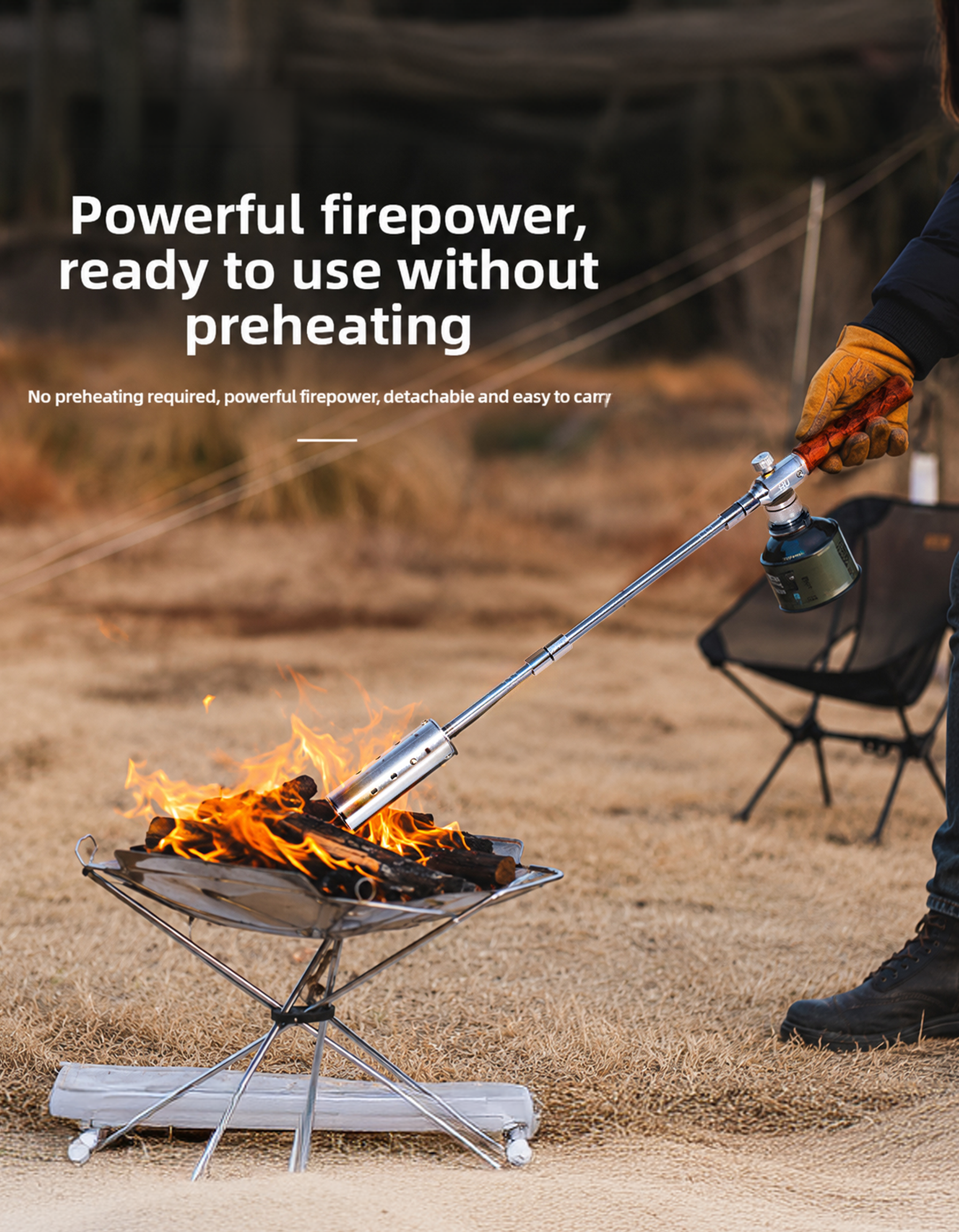 Long Butane Gas Torch