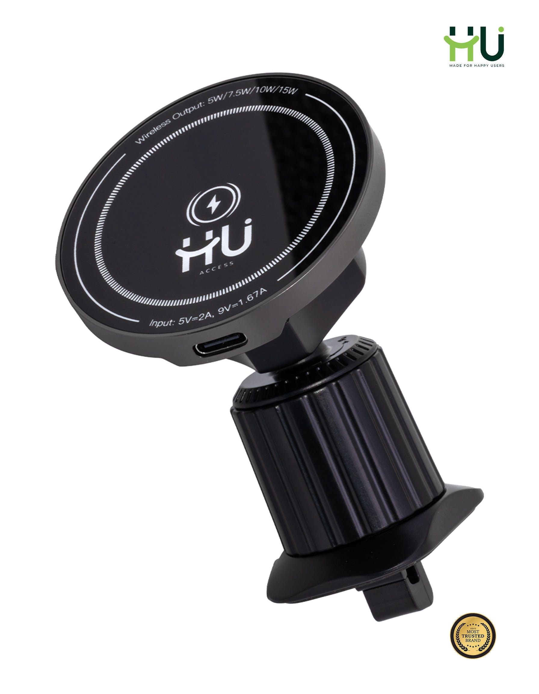 15W Magnetic Wireless Car Charger
