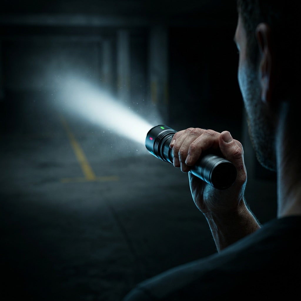 20W Rechargeable LED Flashlight USB-C (3600mAh)