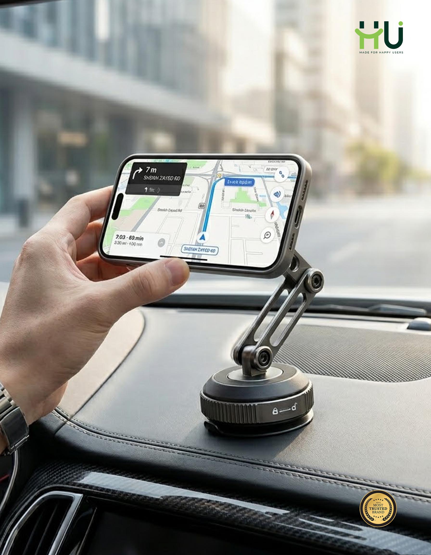 HU 360° Magnetic Car Phone Holder