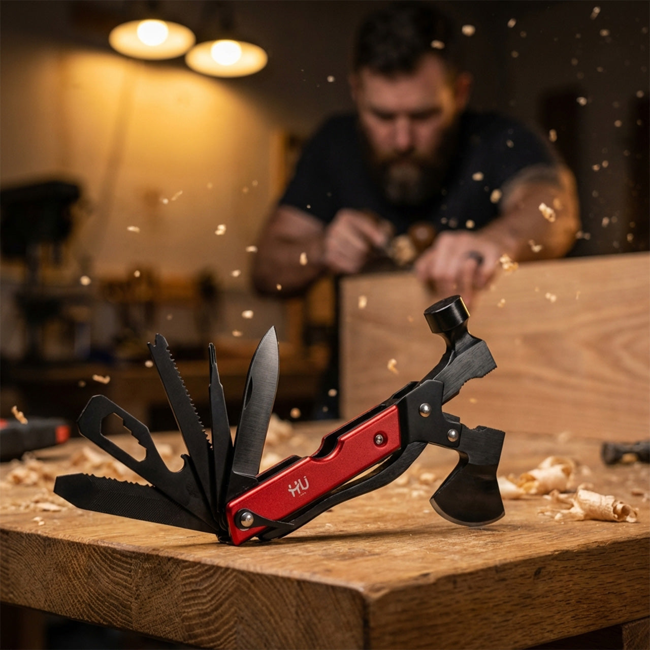 10-in-1 Survival Axe Hammer Multifunctional Tool