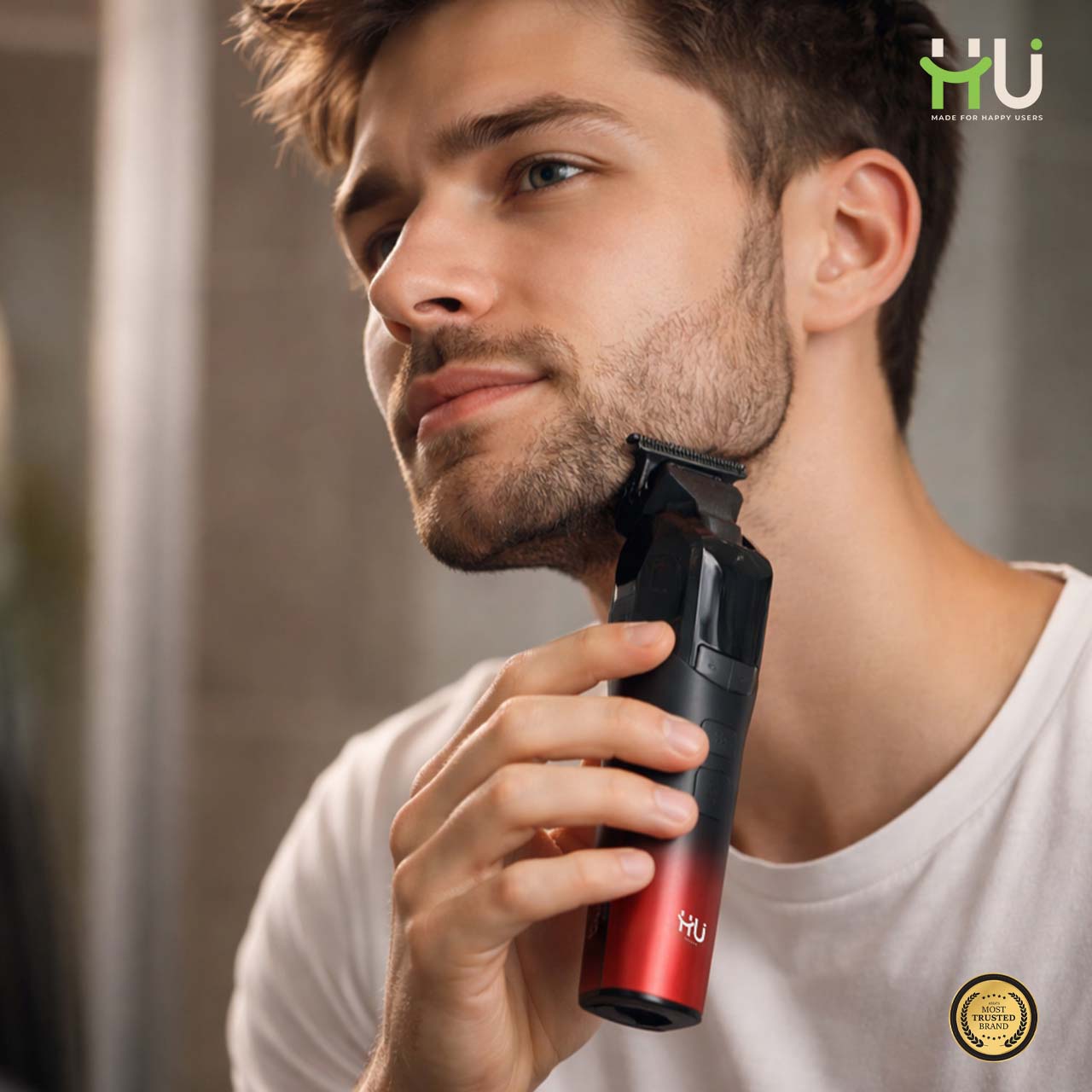 Rechargeable Hair Clipper 2000mAh LED Trimmer