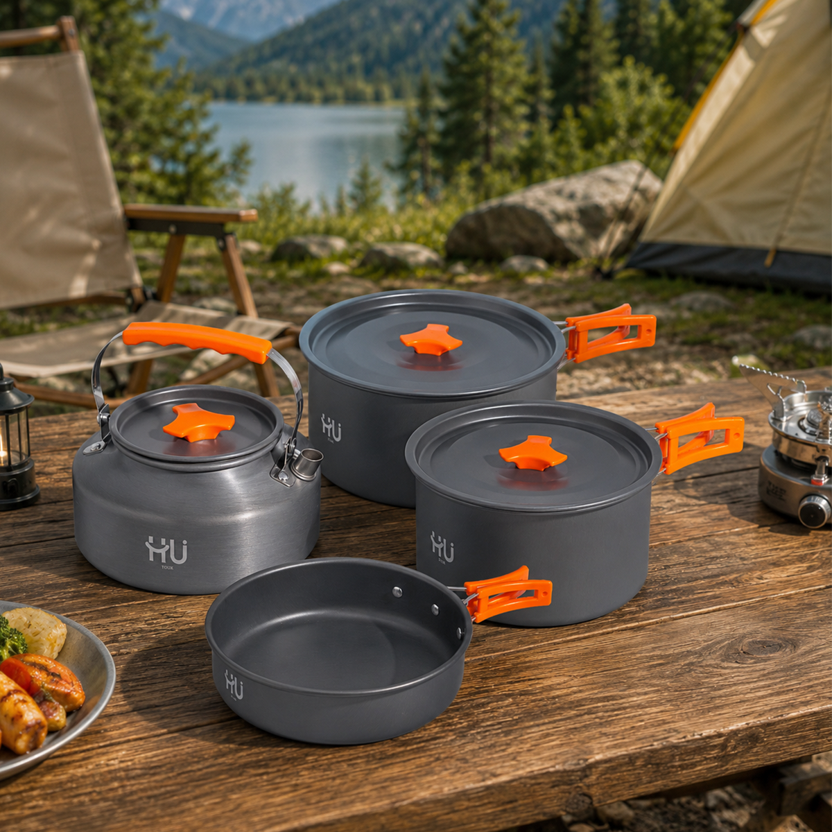 Aluminum Camping Cookware Set