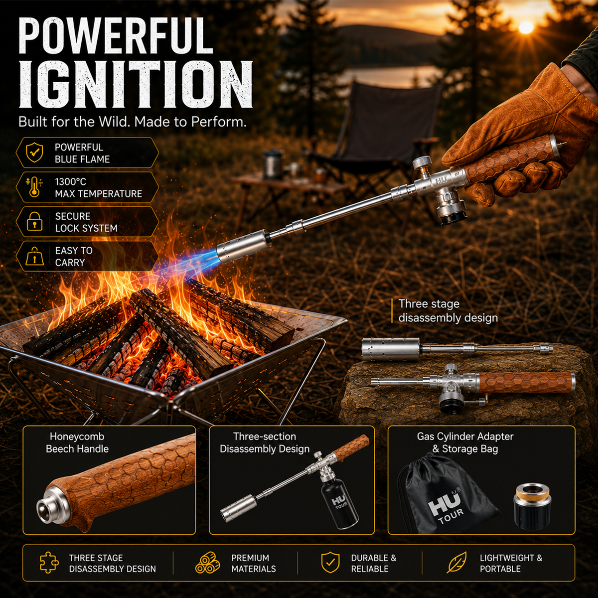 Long Butane Gas Torch