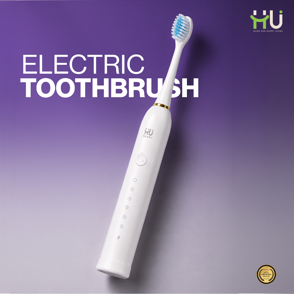 Sonic Electric Toothbrush (6 Cleaning Modes)-White