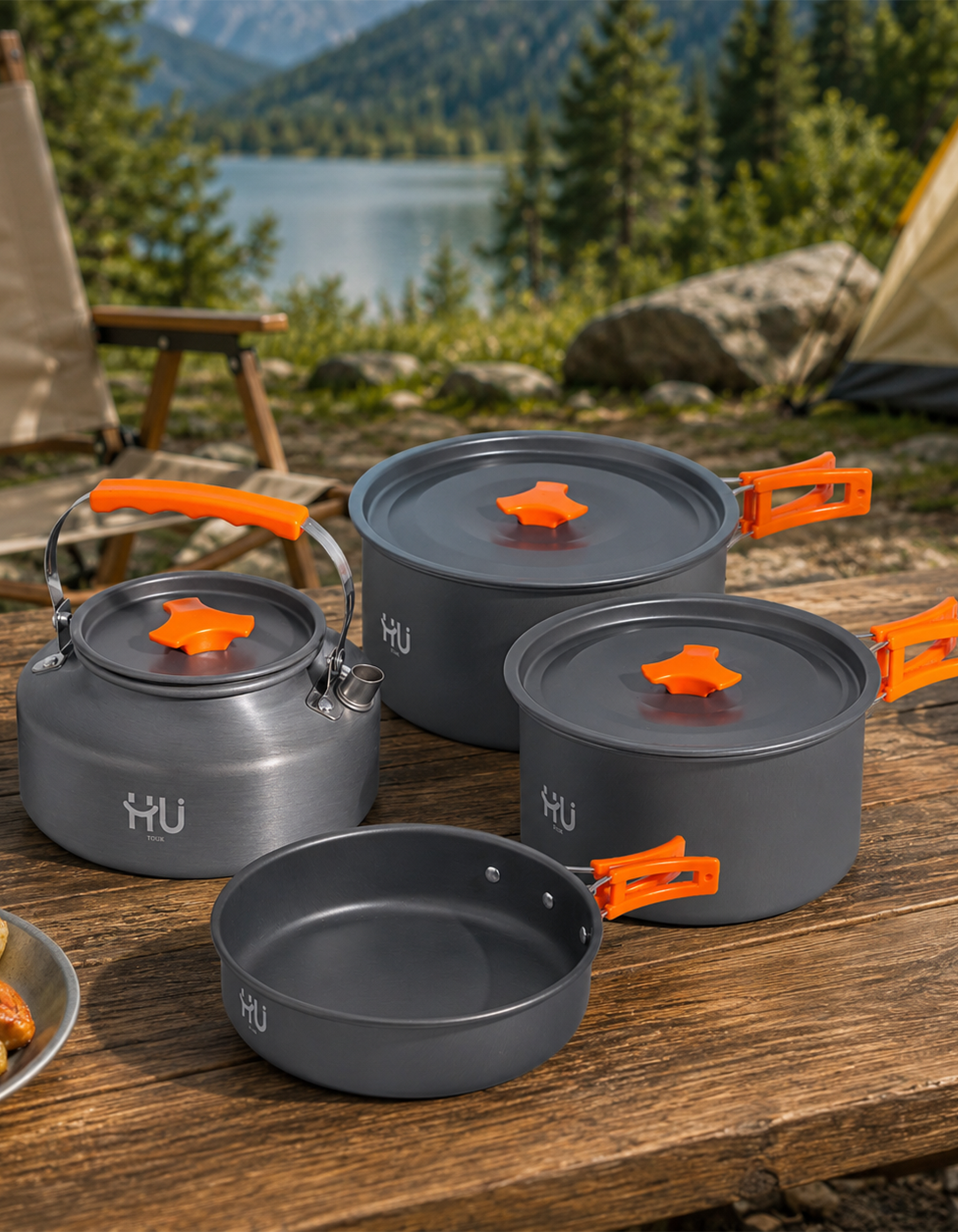 Aluminum Camping Cookware Set