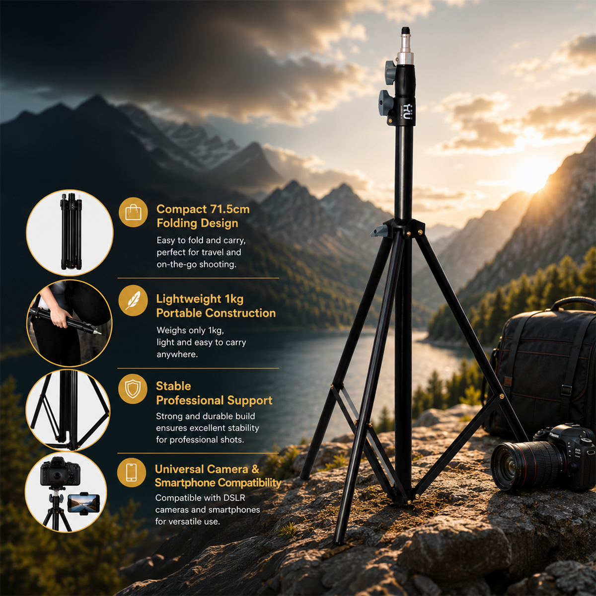 Professional Camera Tripod