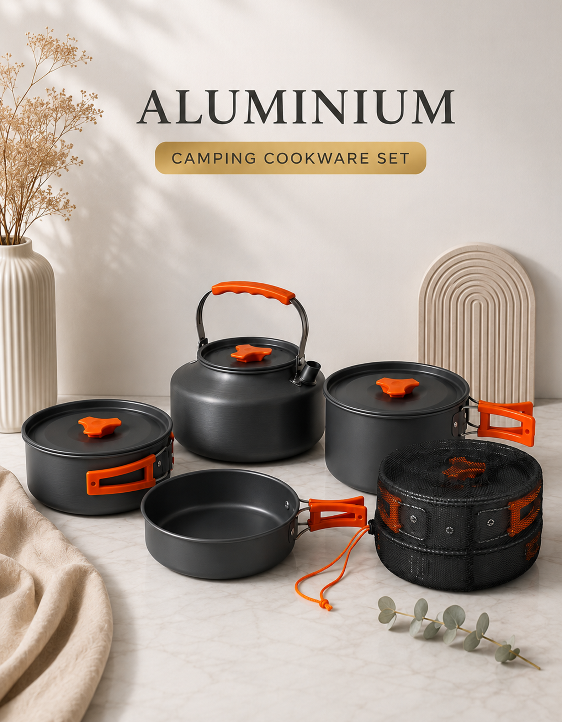 Aluminum Camping Cookware Set