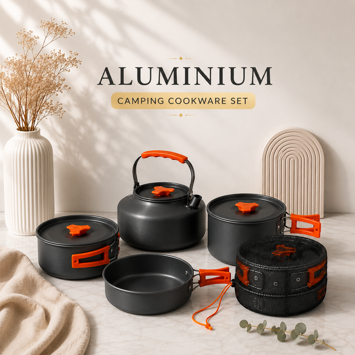 Aluminum Camping Cookware Set