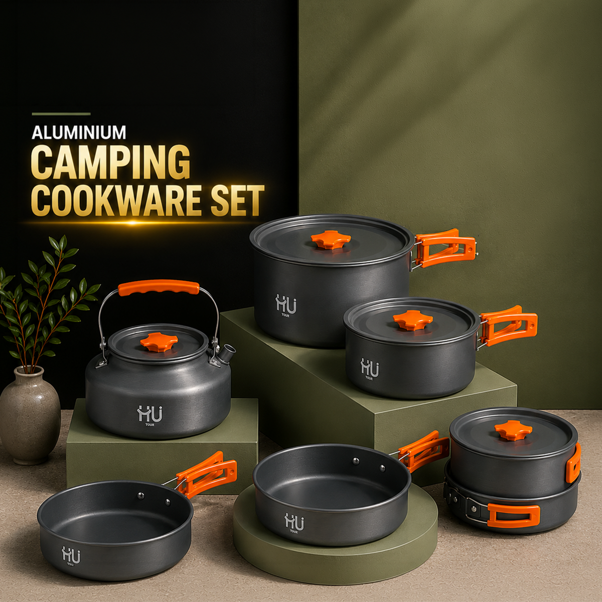 Aluminum Camping Cookware Set