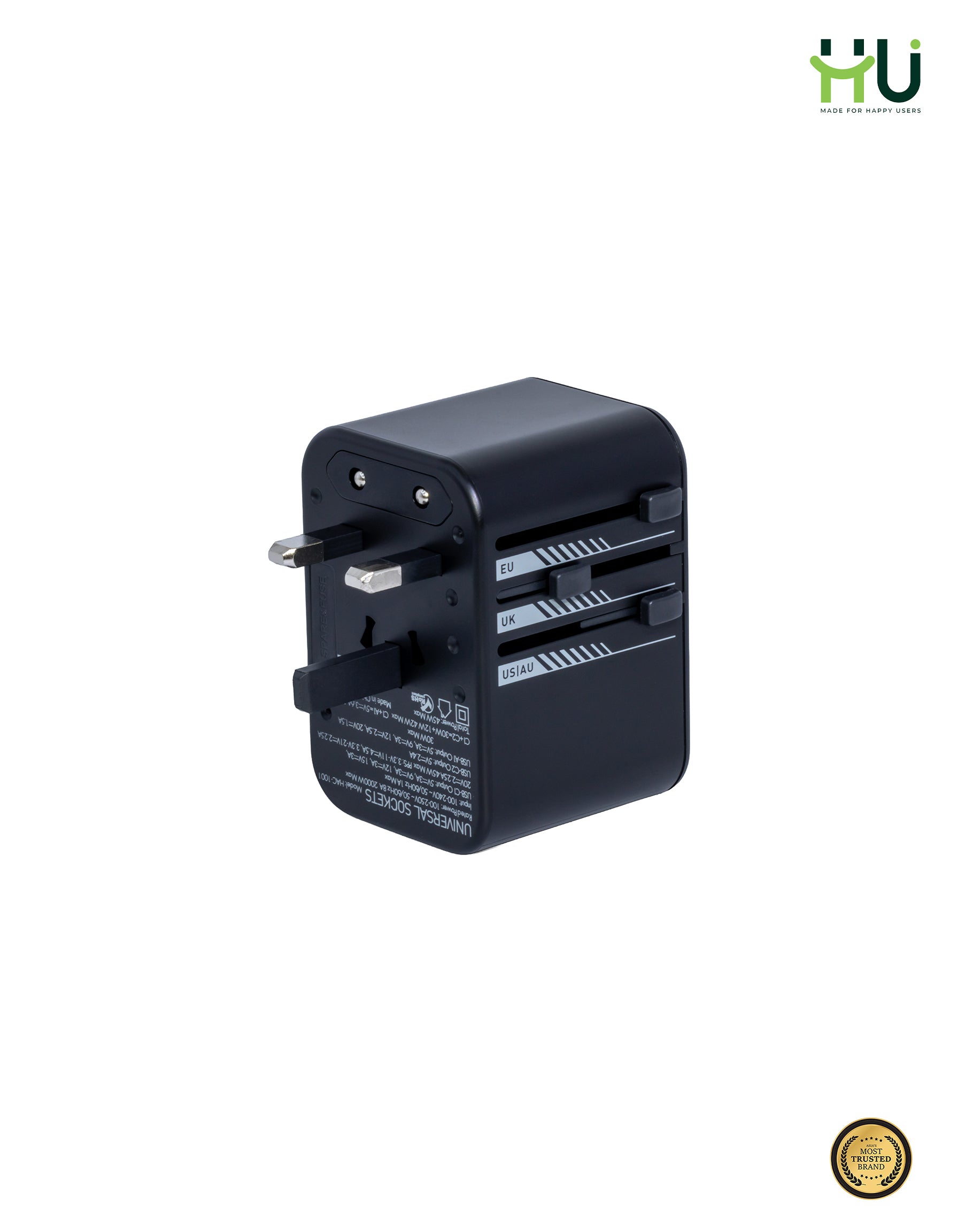 HU Universal Travel Adapter