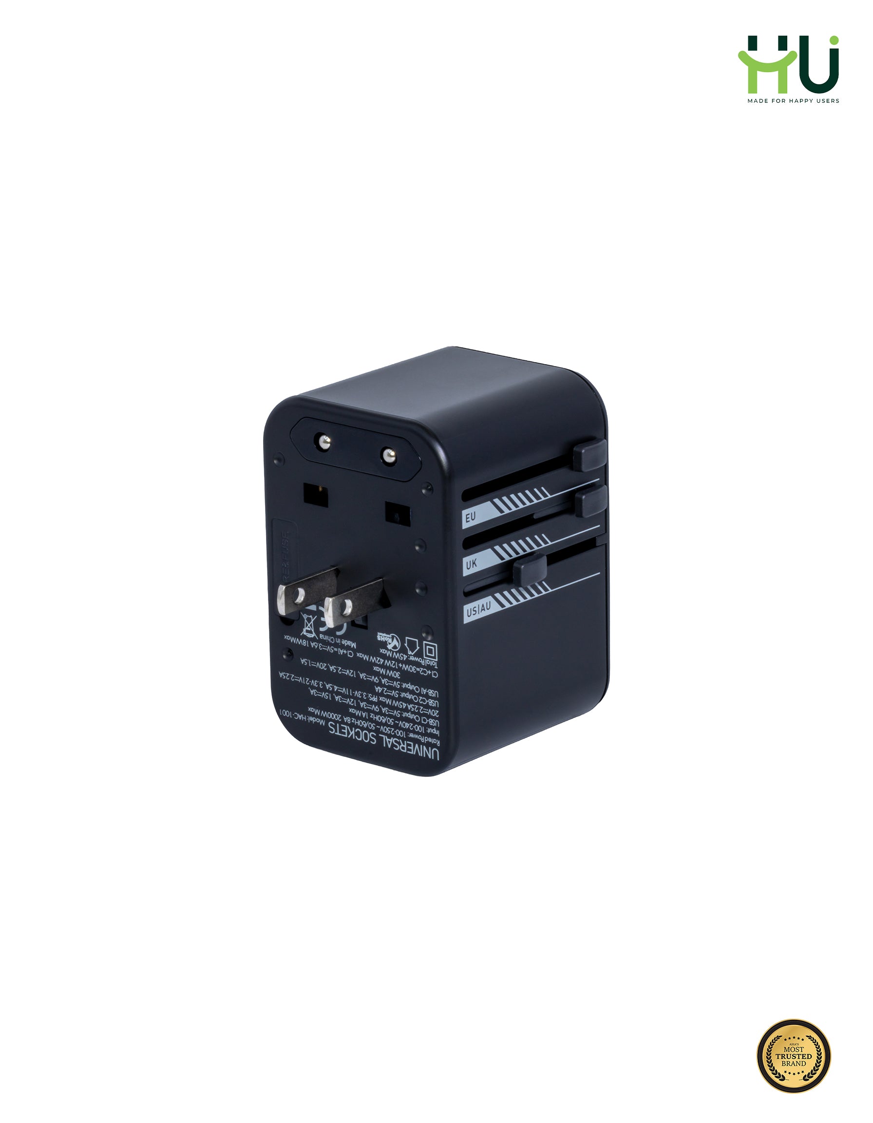HU Universal Travel Adapter