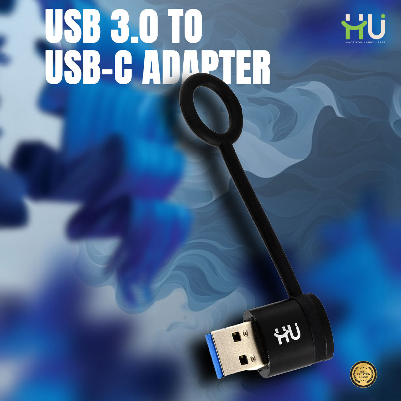 USB 3.0 Male to USB-C Female Adapter