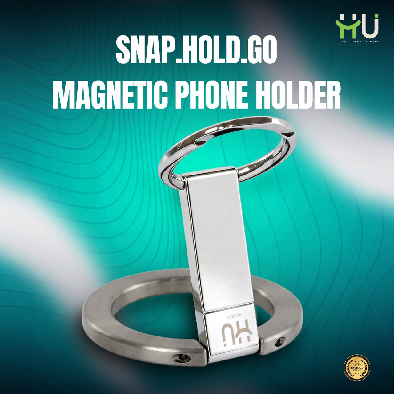 360° Magnetic Phone Holder Stand-Titanium
