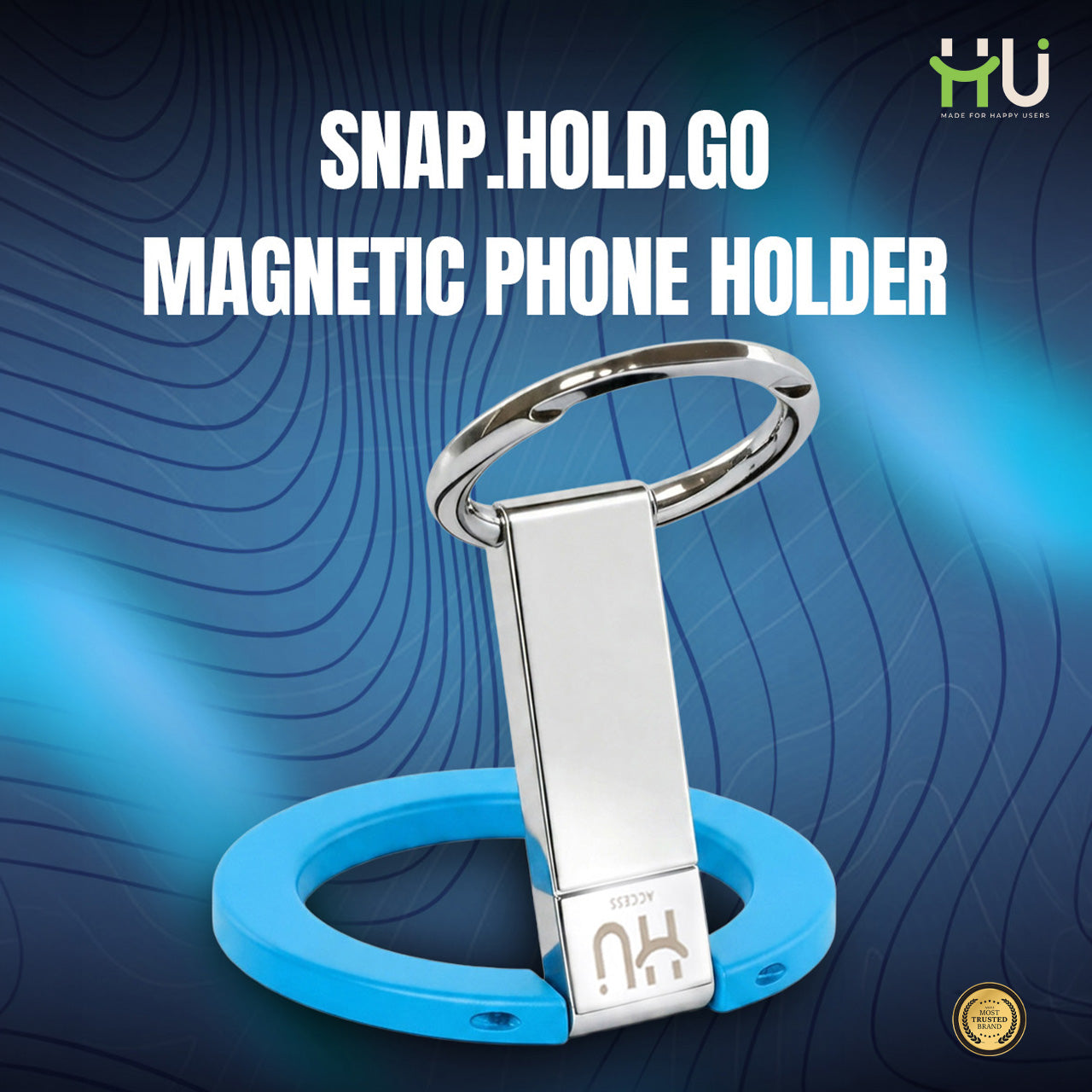 360° Magnetic Phone Holder Stand-Sky Blue