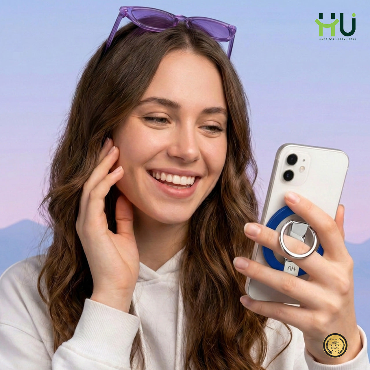 360° Magnetic Phone Holder Stand-Blue