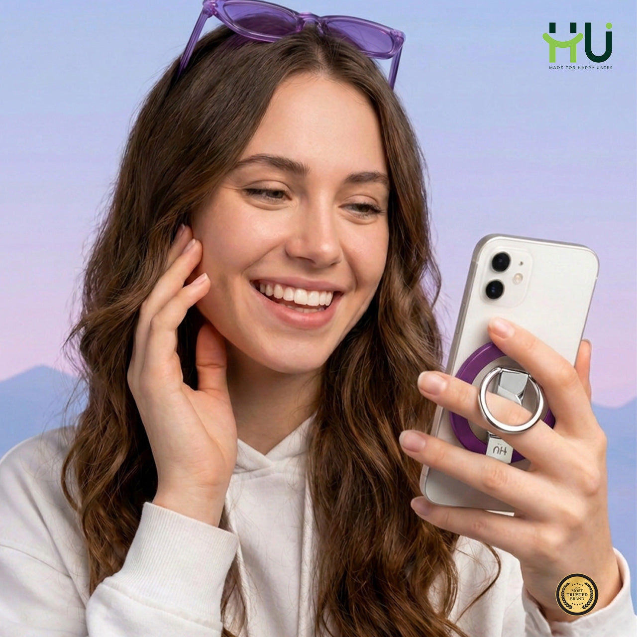 360° Magnetic Phone Holder Stand-Purple