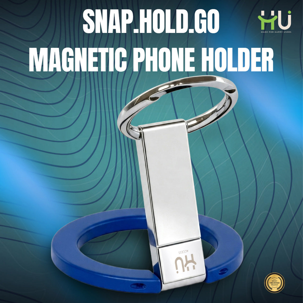 360° Magnetic Phone Holder Stand-Blue