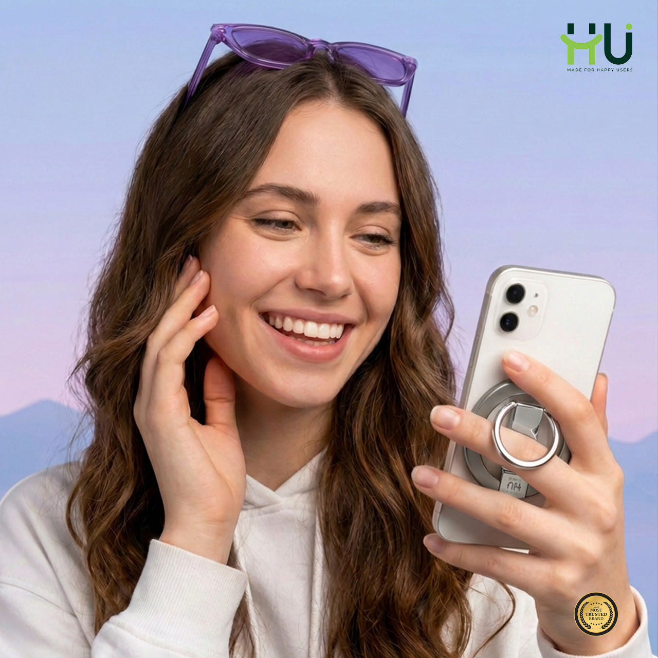 360° Magnetic Phone Holder Stand-Grey