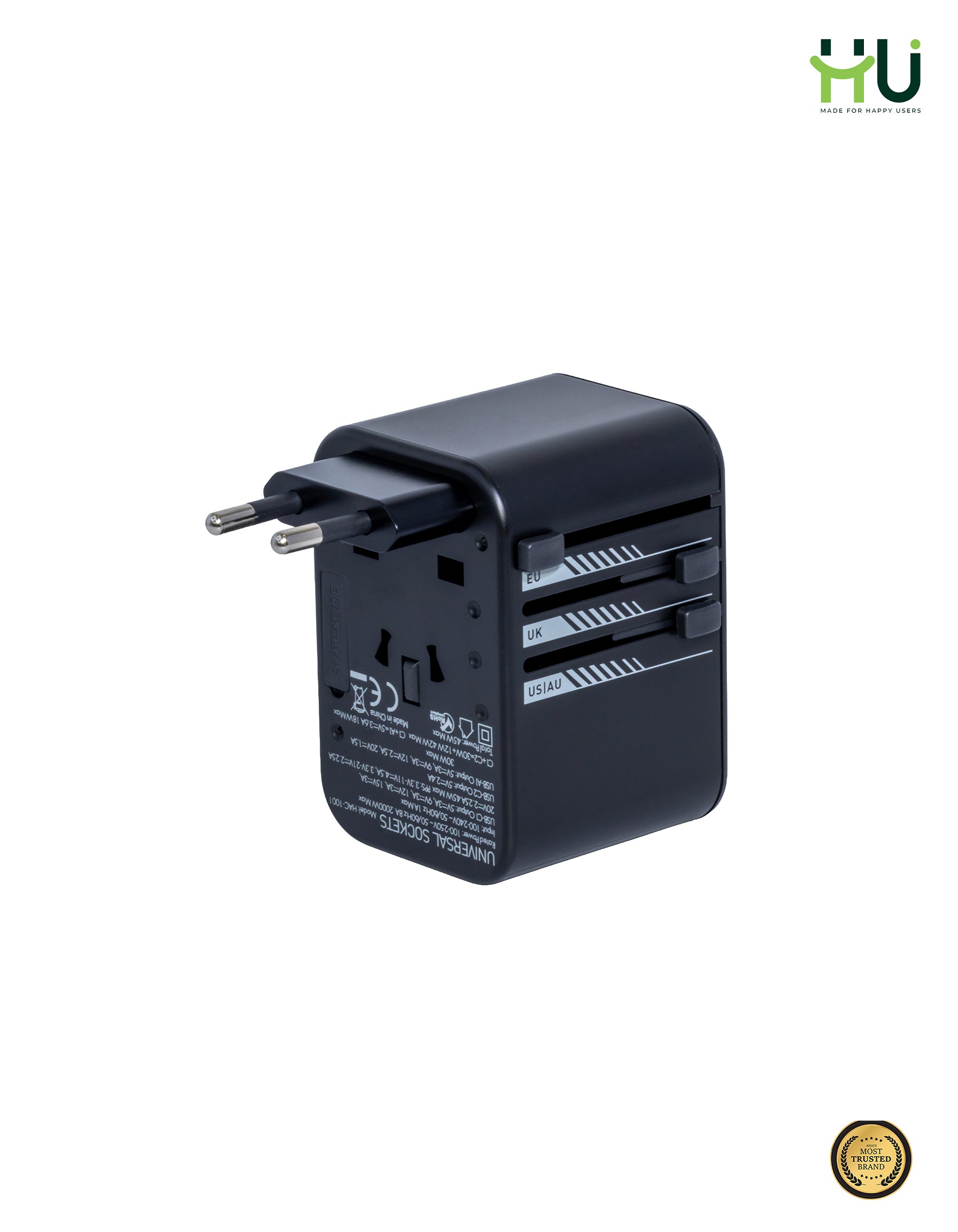 HU Universal Travel Adapter