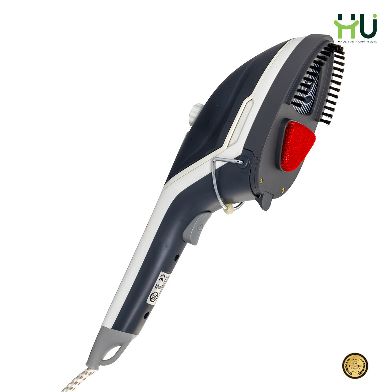 Steam Brush Hair Straightener with Ceramic Coating