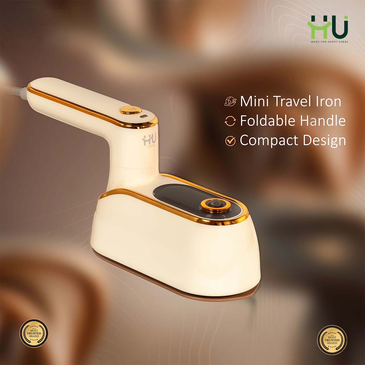 Mini Travel Iron Portable Foldable Clothes Iron