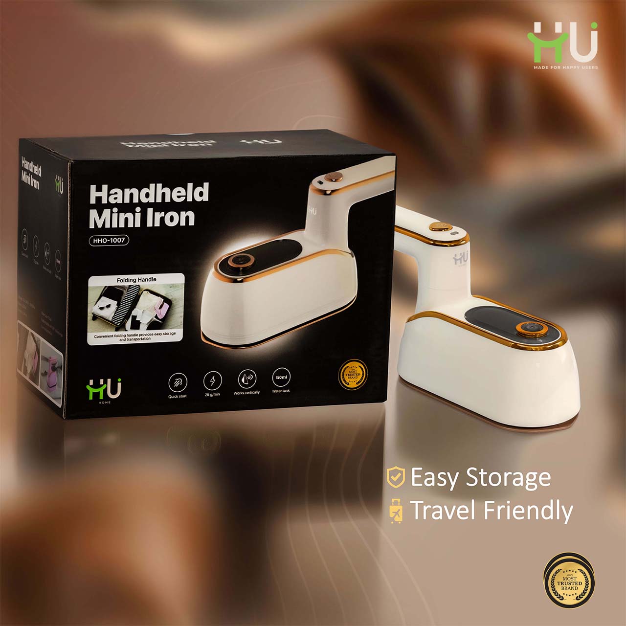 Mini Travel Iron Portable Foldable Clothes Iron