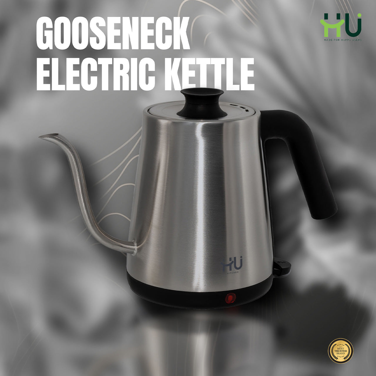 Gooseneck Stainless Steel Electric Kettle 0.8L