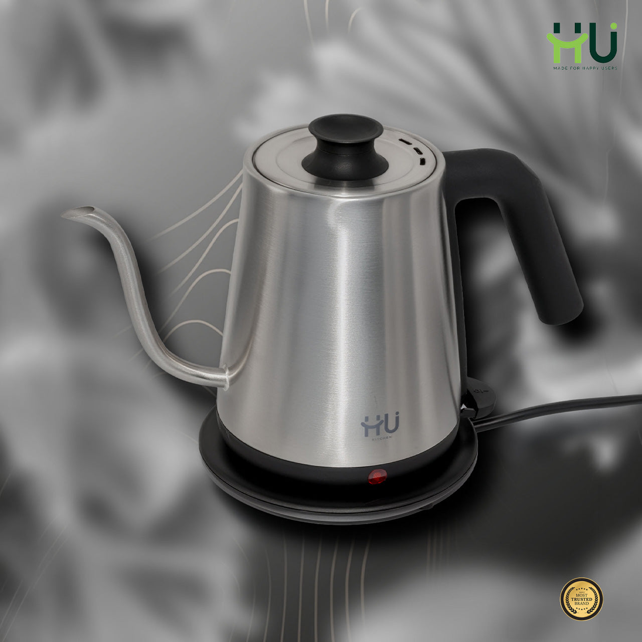 Gooseneck Stainless Steel Electric Kettle 0.8L