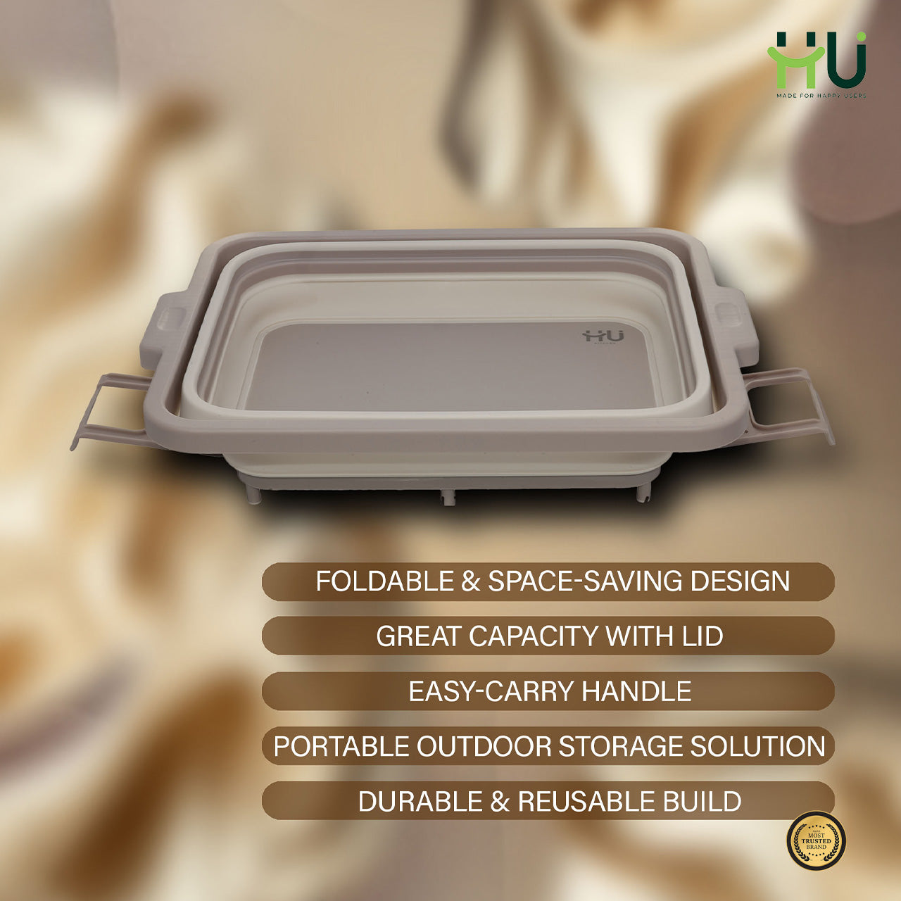 4-in-1 Expandable Prep & Serve Tub - White