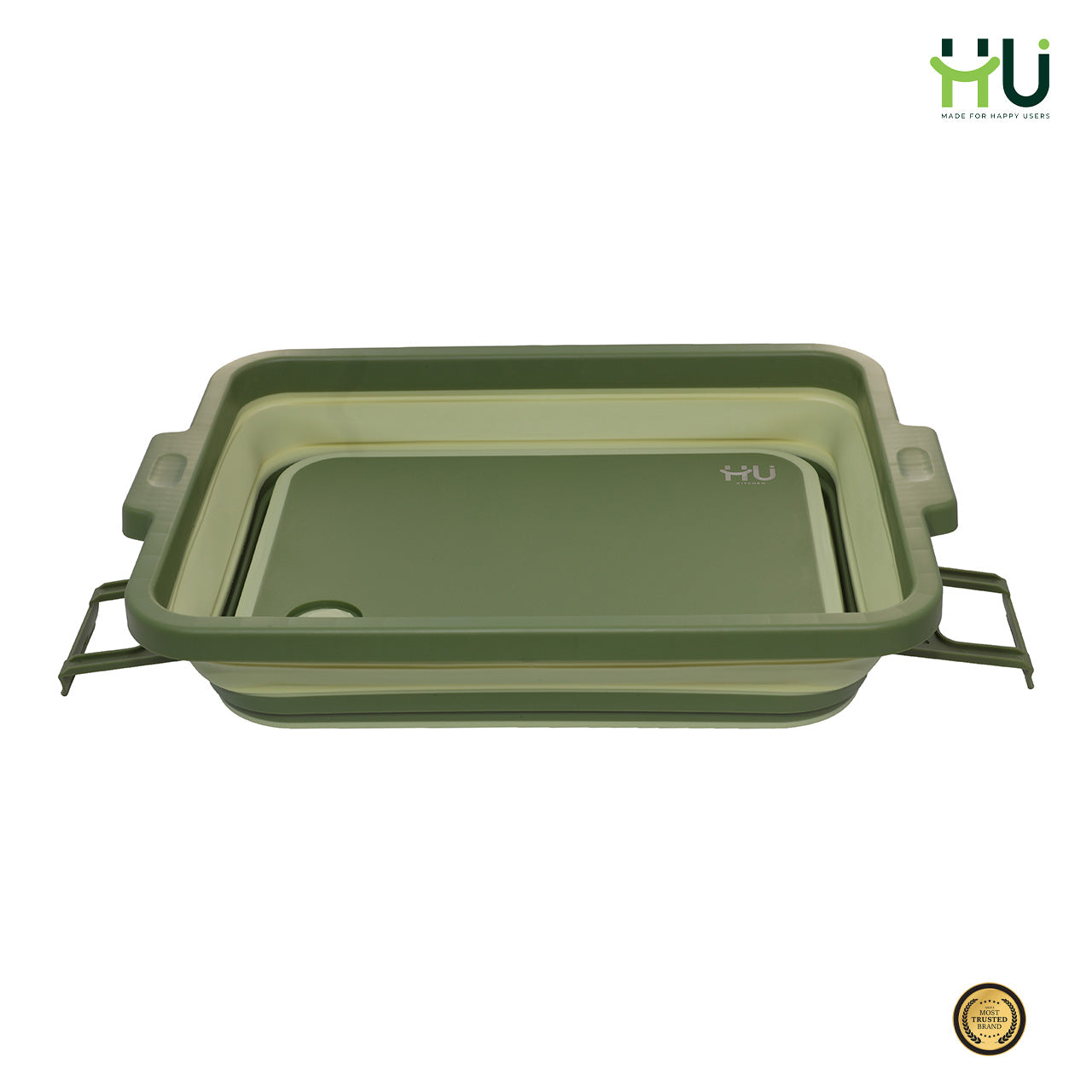 4-in-1 Expandable Prep & Serve Tub - Green