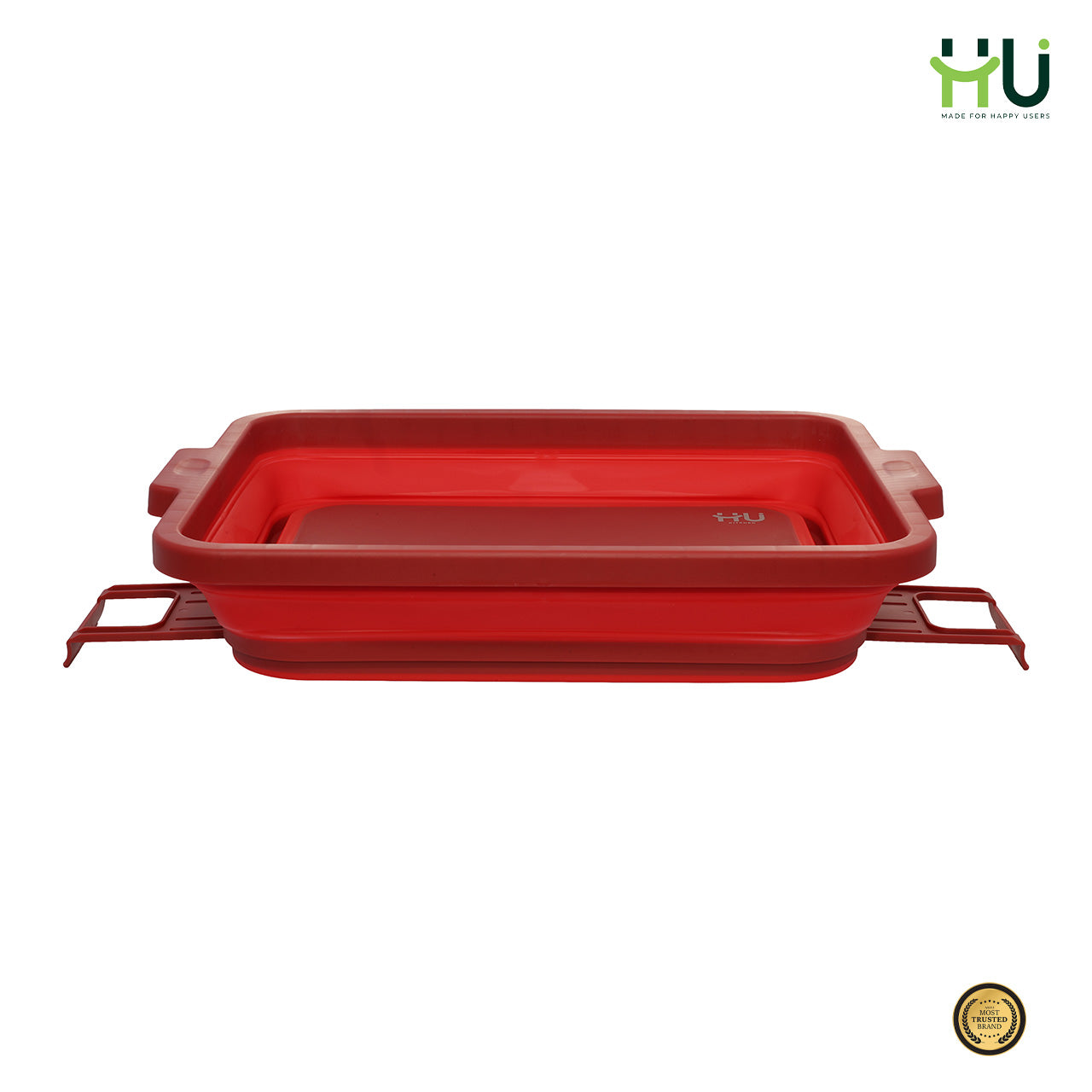 4-in-1 Expandable Prep & Serve Tub - Red