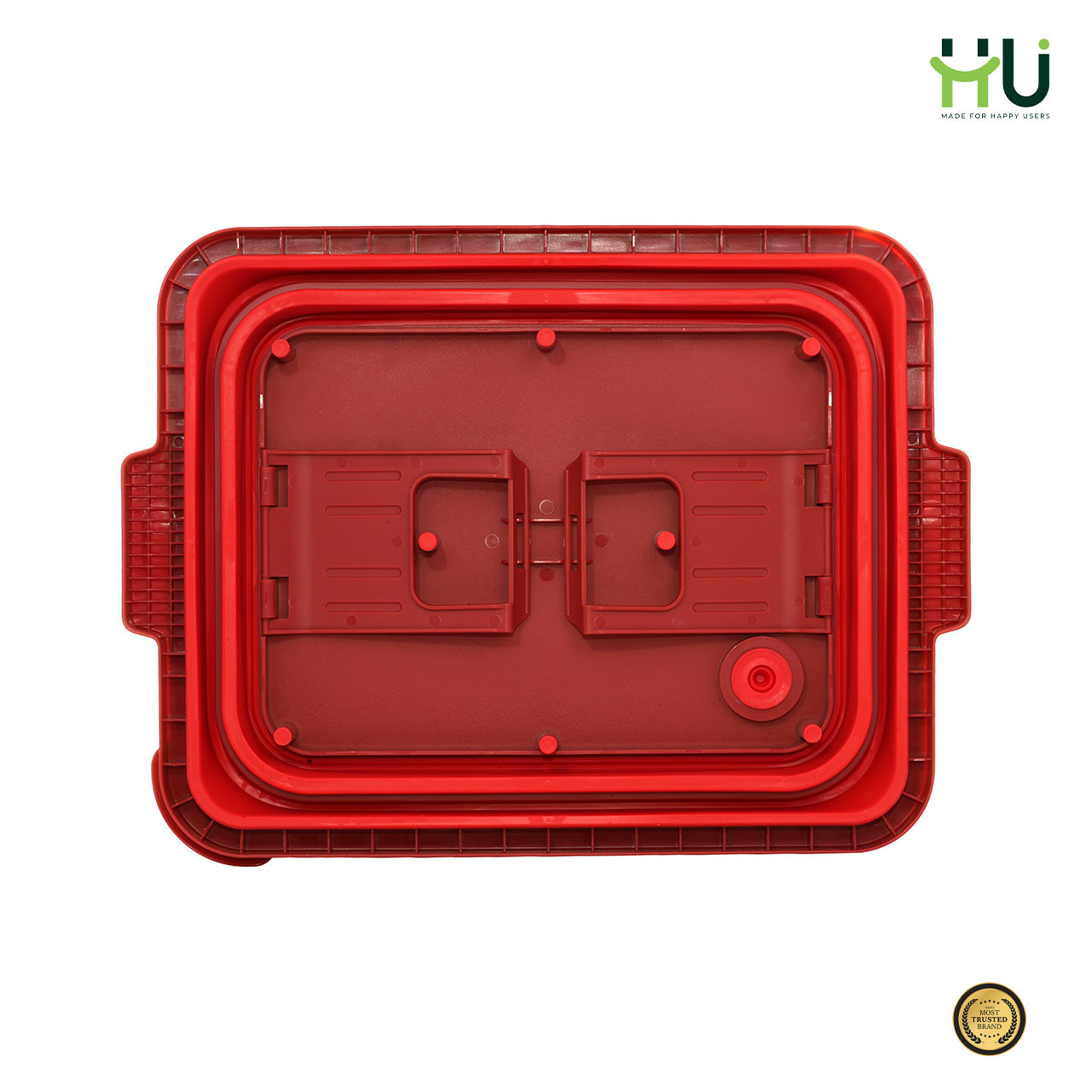 4-in-1 Expandable Prep & Serve Tub - Red