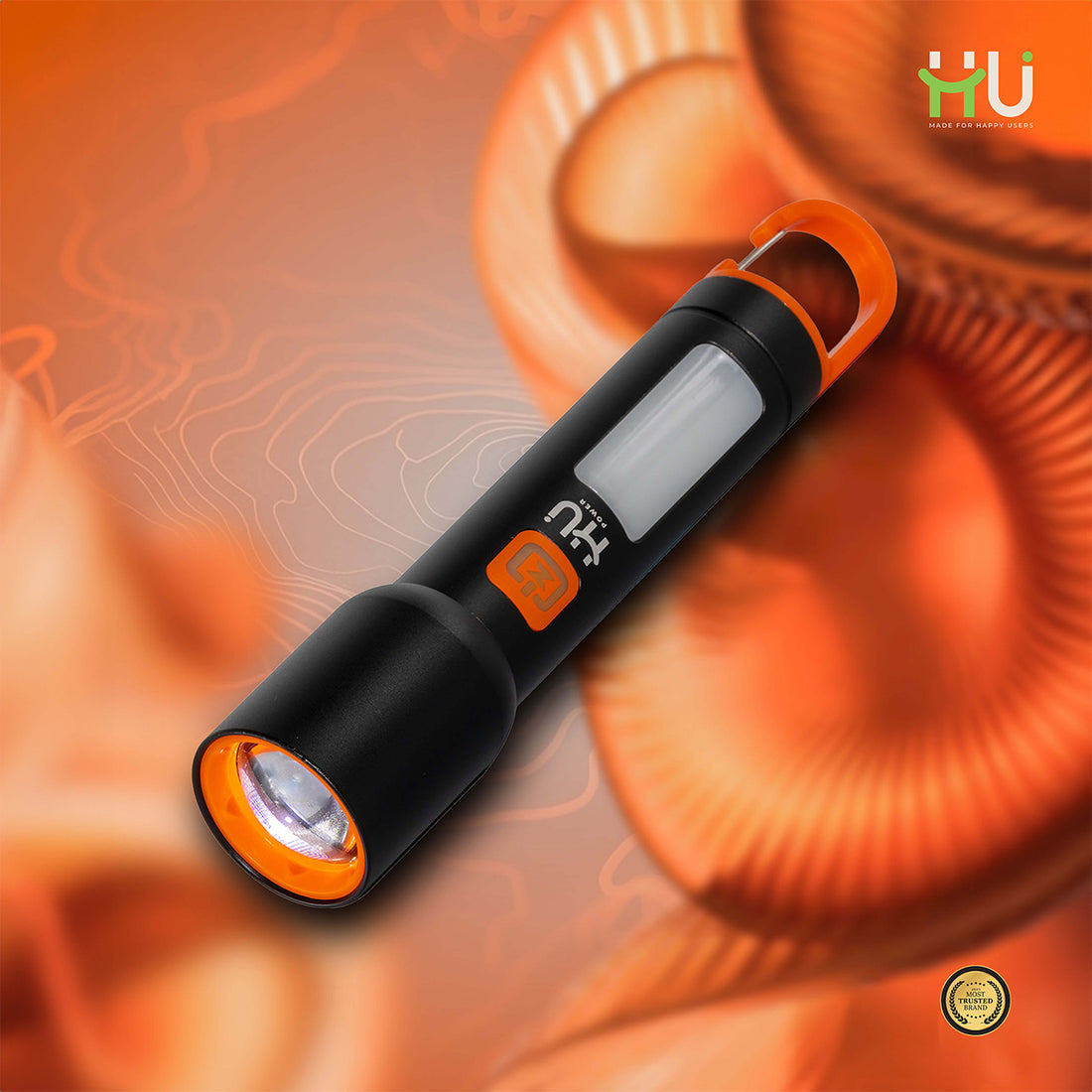 Rechargeable LED Flashlight – White & Red