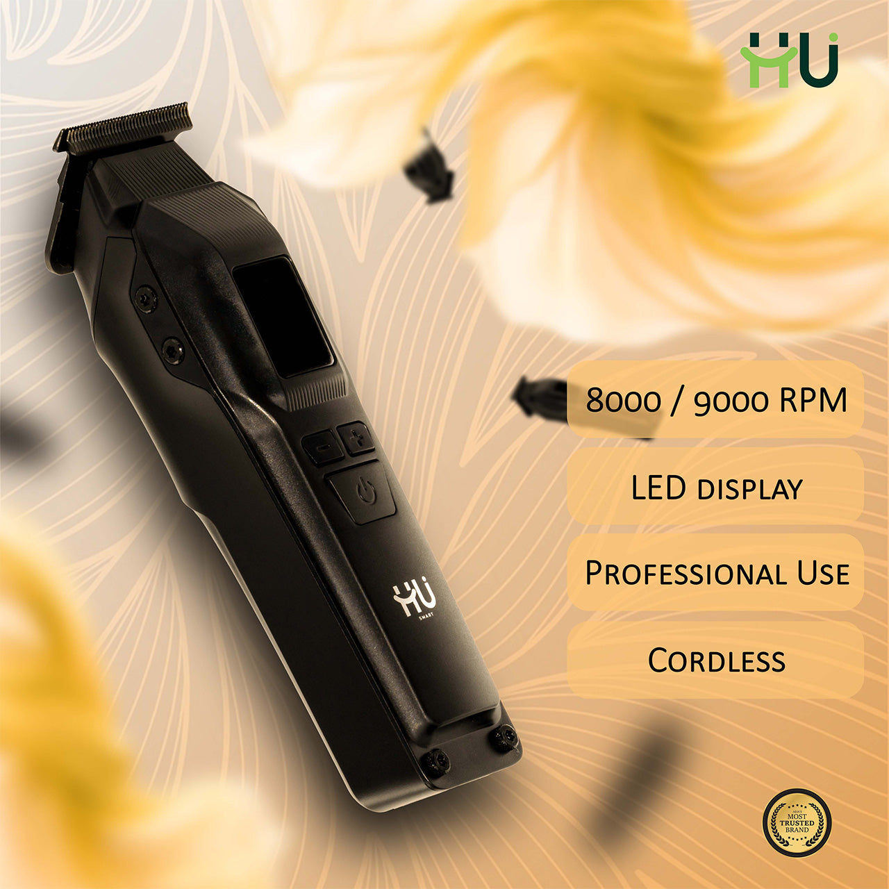 High Speed Hair Clipper 8000/9000 RPM Rechargeable Trimmer - Value Pack