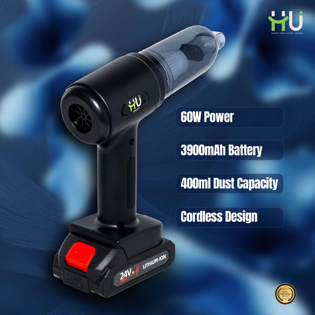 Wireless Car Vacuum Cleaner 60W
