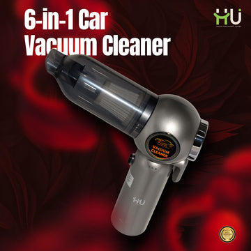 6-in-1 Portable Cordless Handheld Car Vacuum Cleaner