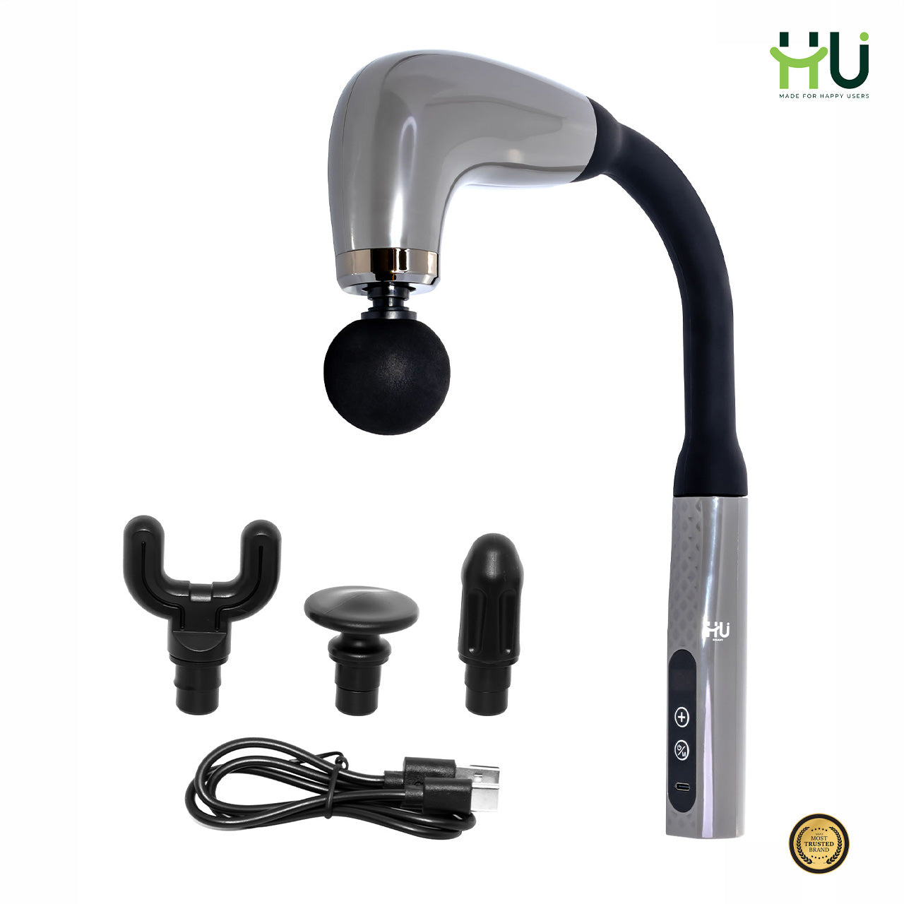 Deep Tissue Massage Gun 6 Speed 4 Heads Massager