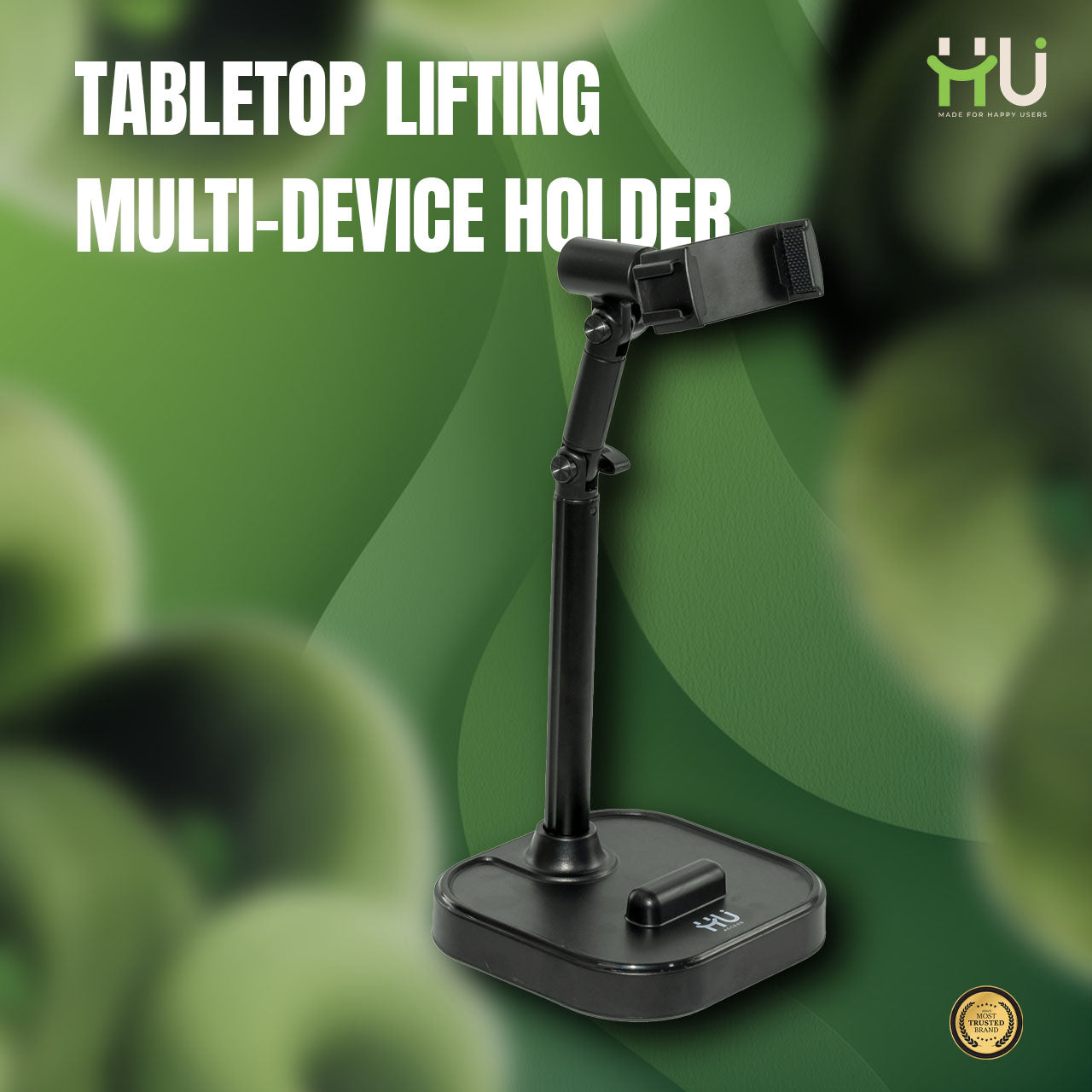 Tabletop Lifting Multi-Device Holder