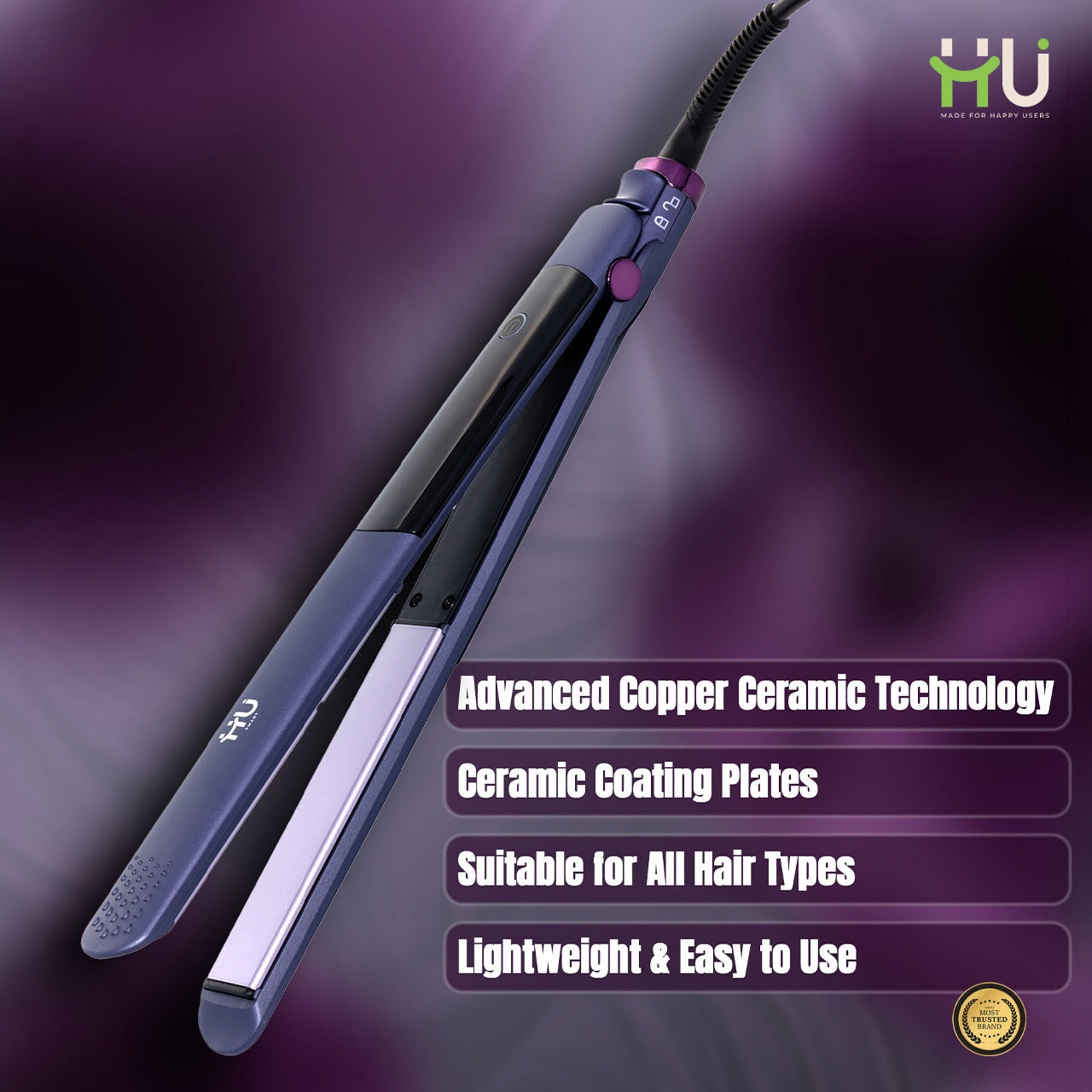 Hair Straightener with Ceramic Coating