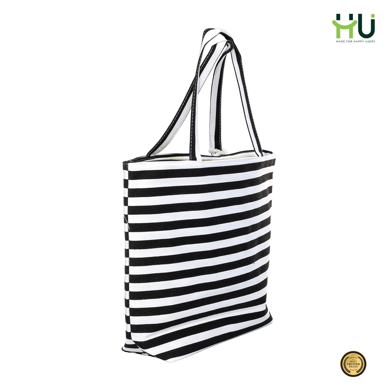 Zebra Pattern Fashion Bag – Black & White