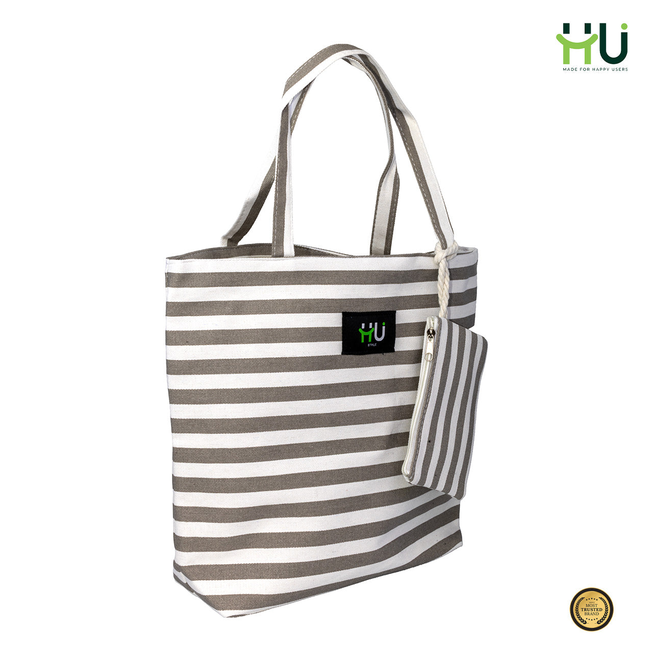 Zebra Pattern Fashion Bag – Grey & White